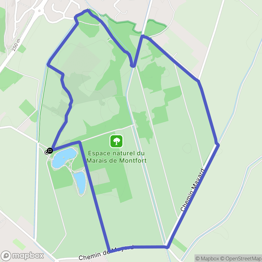 Crolles : carte du parcours de randonnée - France