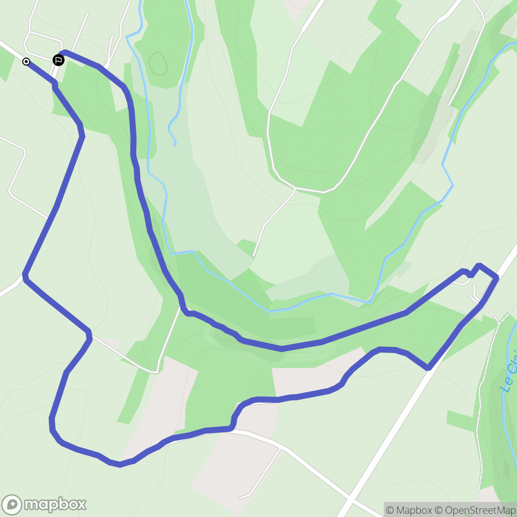 Champagné-Saint-Hilaire : carte du parcours de randonnée - France