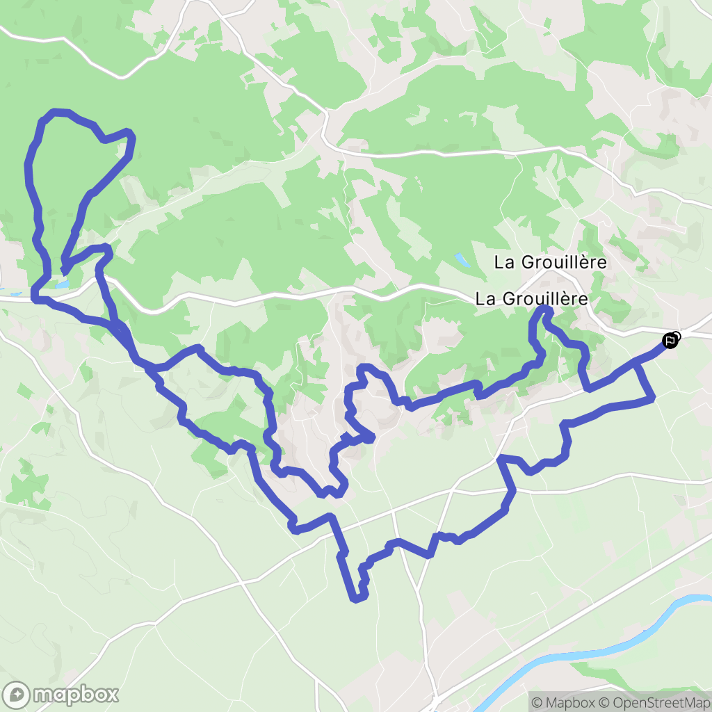 Gaillac : carte du parcours de randonnée - France
