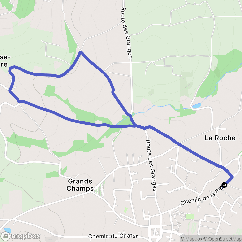 Messimy : carte du parcours de randonnée - France