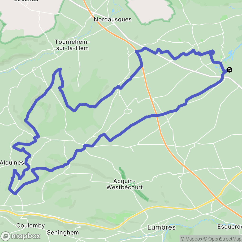 Moulle : carte du parcours de randonnée - France