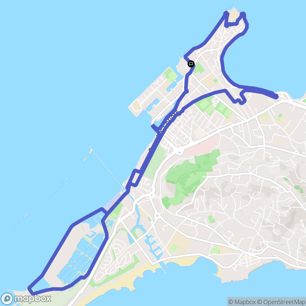 Sète : carte du parcours de randonnée - France