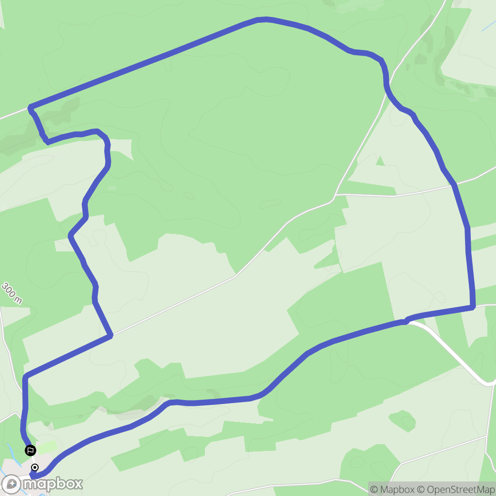 Raival : carte du parcours de randonnée - France