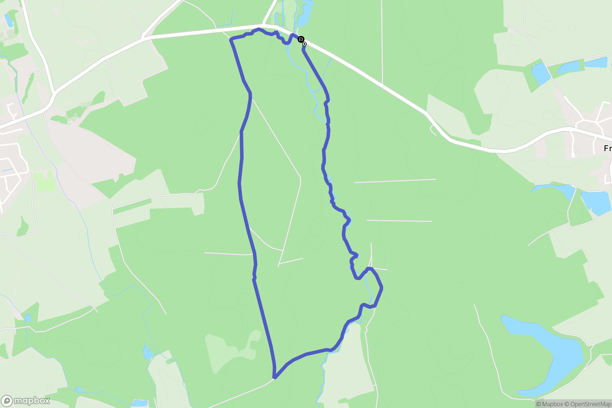 Bessoncourt : carte du parcours de randonnée - France