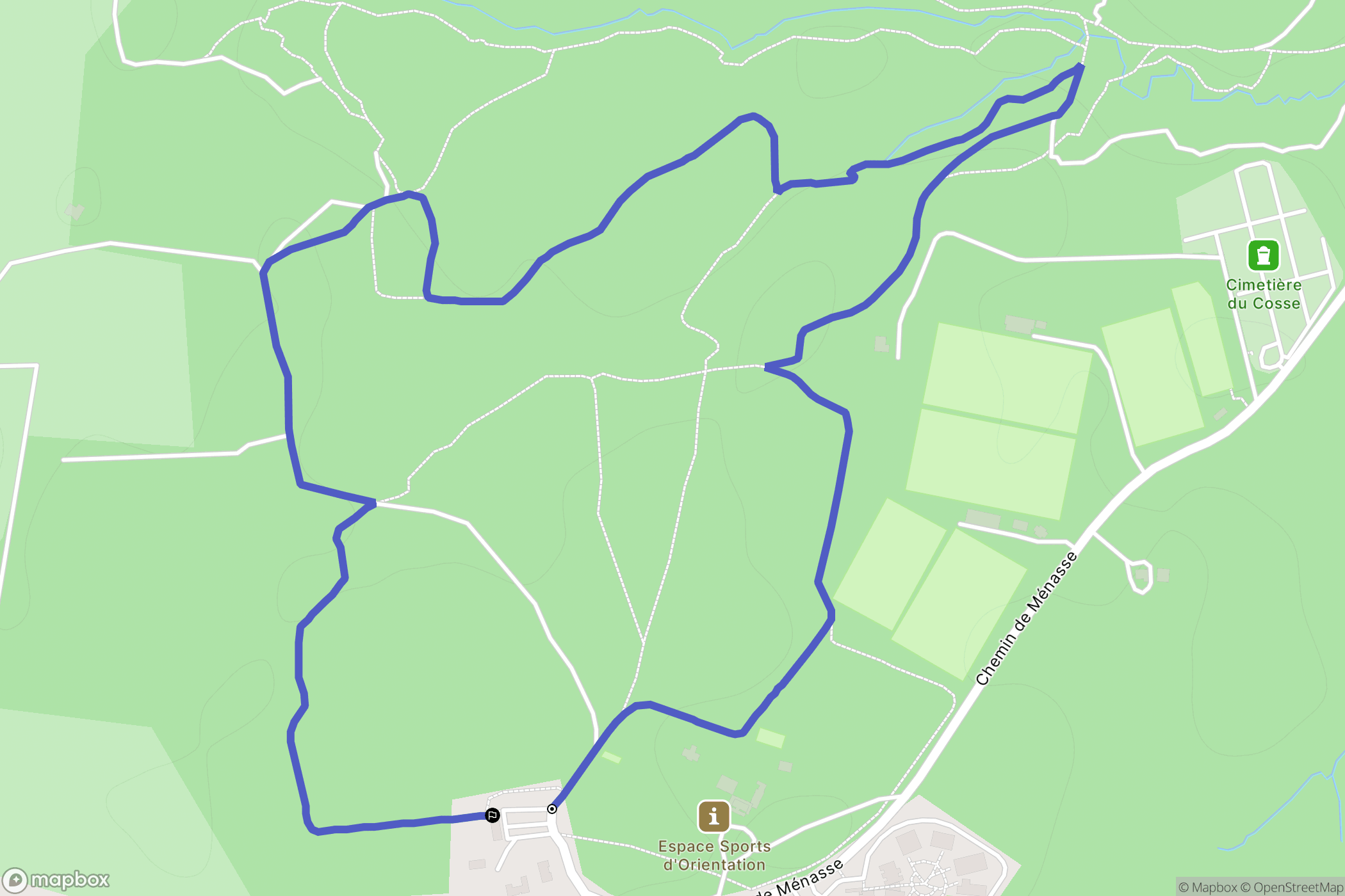 Saint-Pierre-du-Mont : carte du parcours de randonnée - France