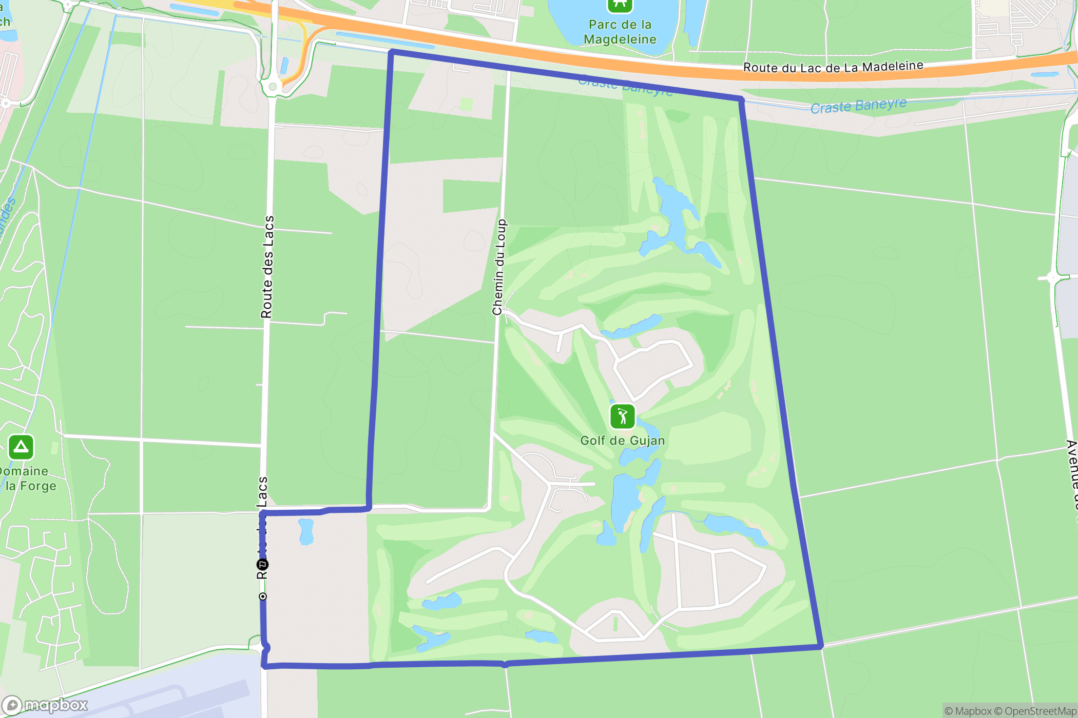 Gujan-Mestras : carte du parcours de randonnée - France