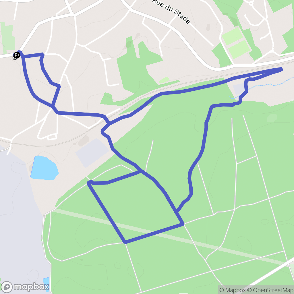L' Hôpital : carte du parcours de randonnée - France