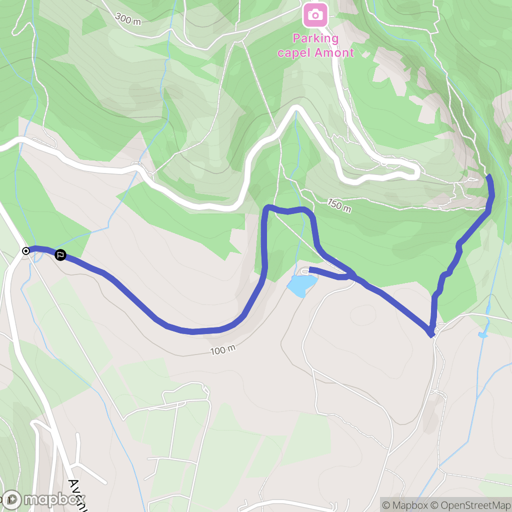 Roquebrune-sur-Argens : carte du parcours de randonnée - France