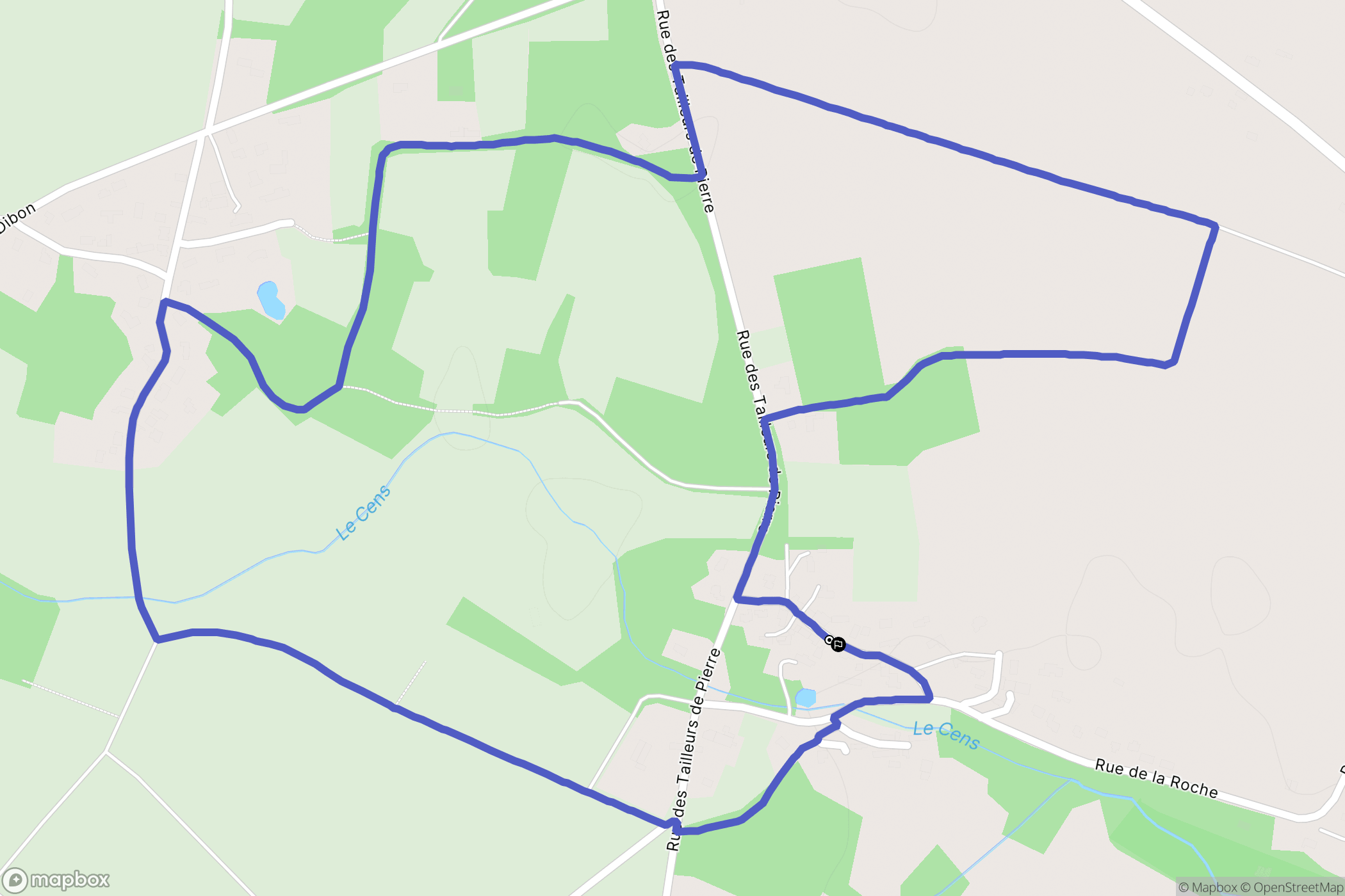 Vigneux-de-Bretagne : carte du parcours de randonnée - France