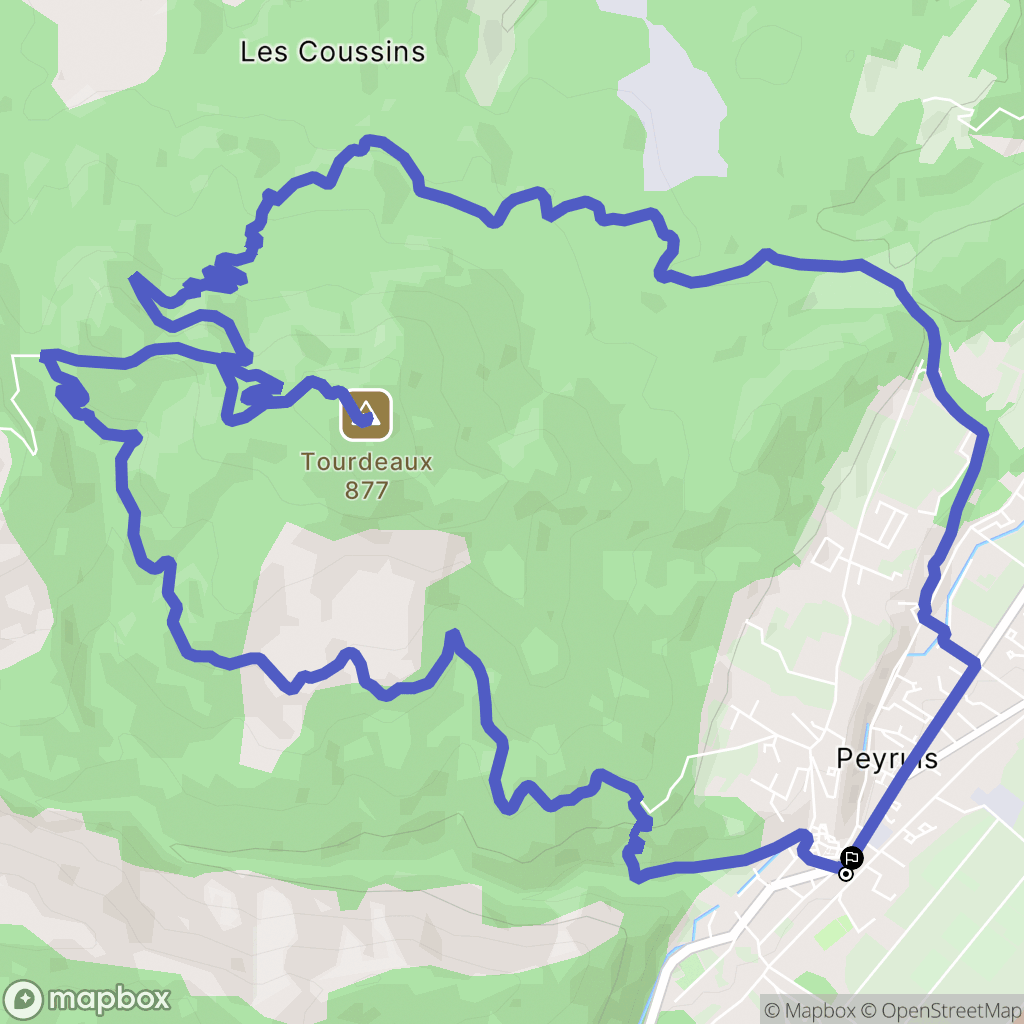 Peyruis : carte du parcours de randonnée - France