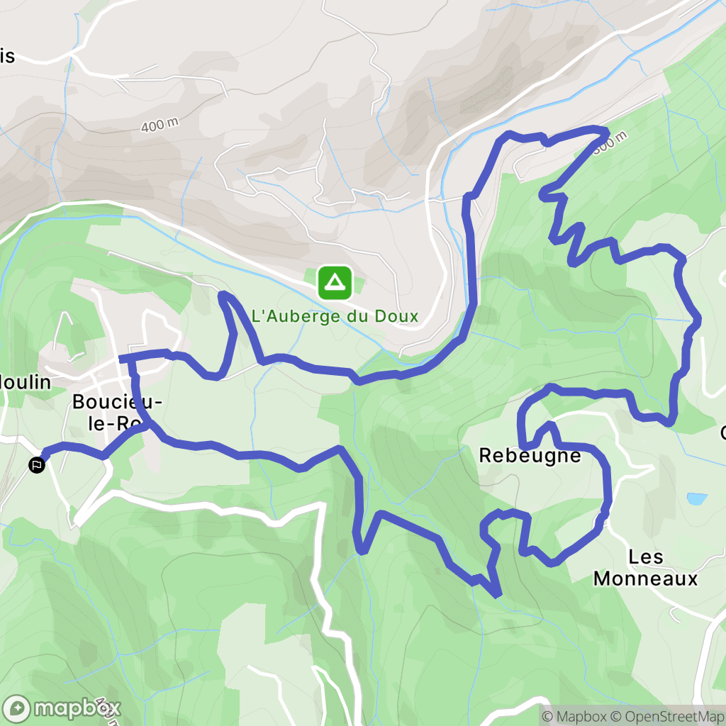 Boucieu-le-Roi : carte du parcours de randonnée - France