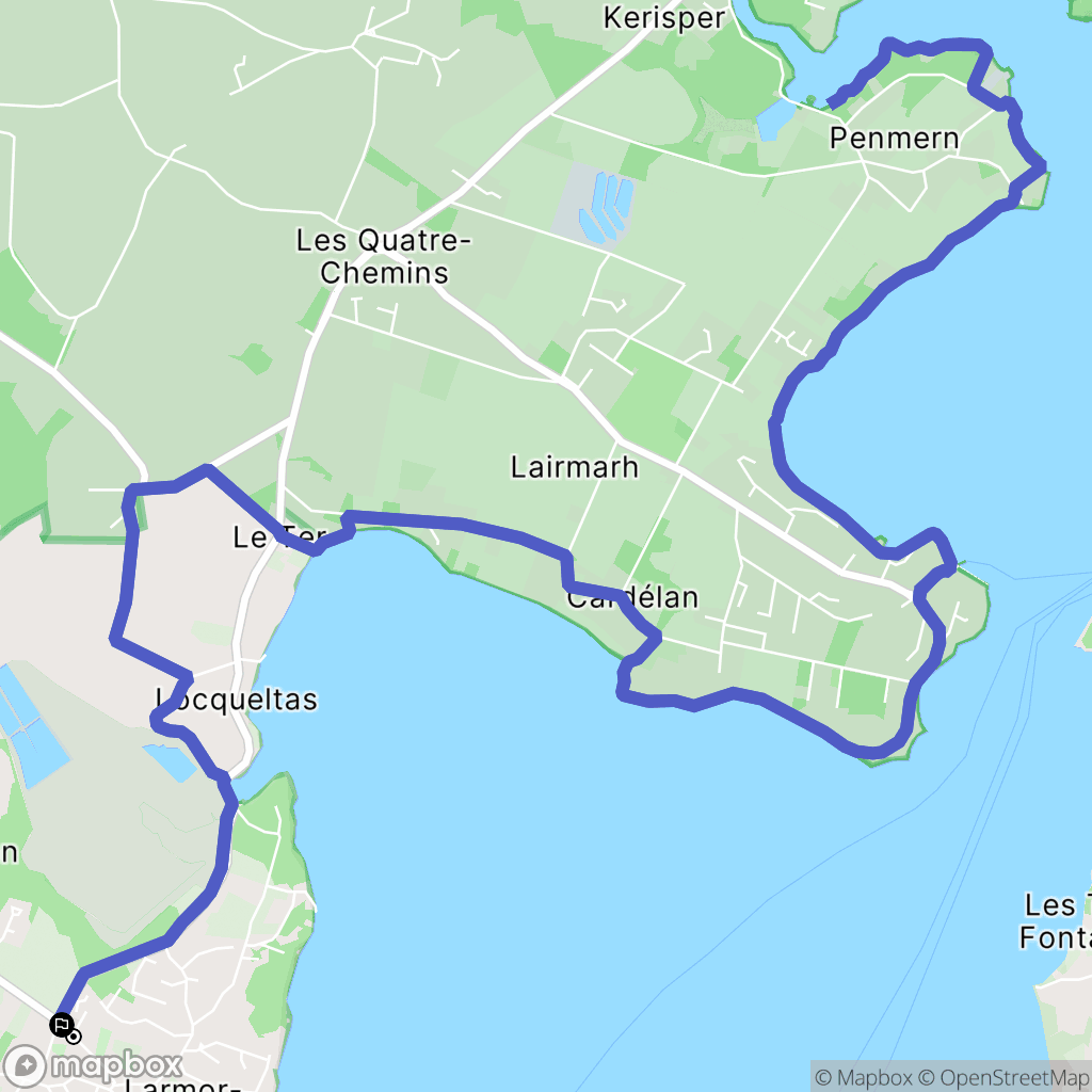 Larmor-Baden: routekaart voor buitenactiviteiten - France