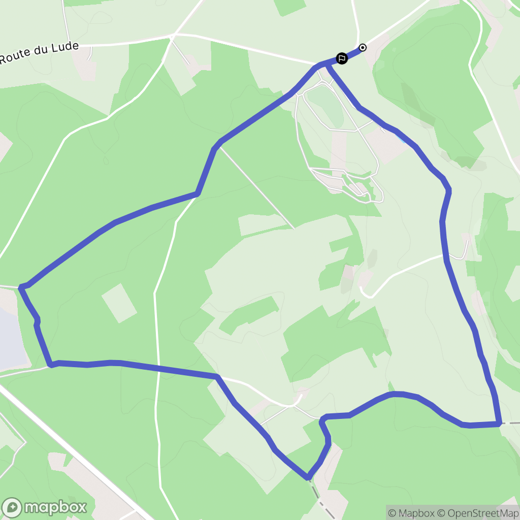 La Chapelle-aux-Choux : carte du parcours de randonnée - France