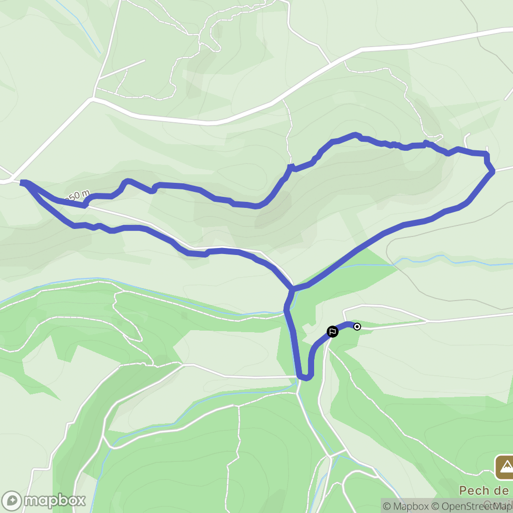 Villasavary : carte du parcours de randonnée - France