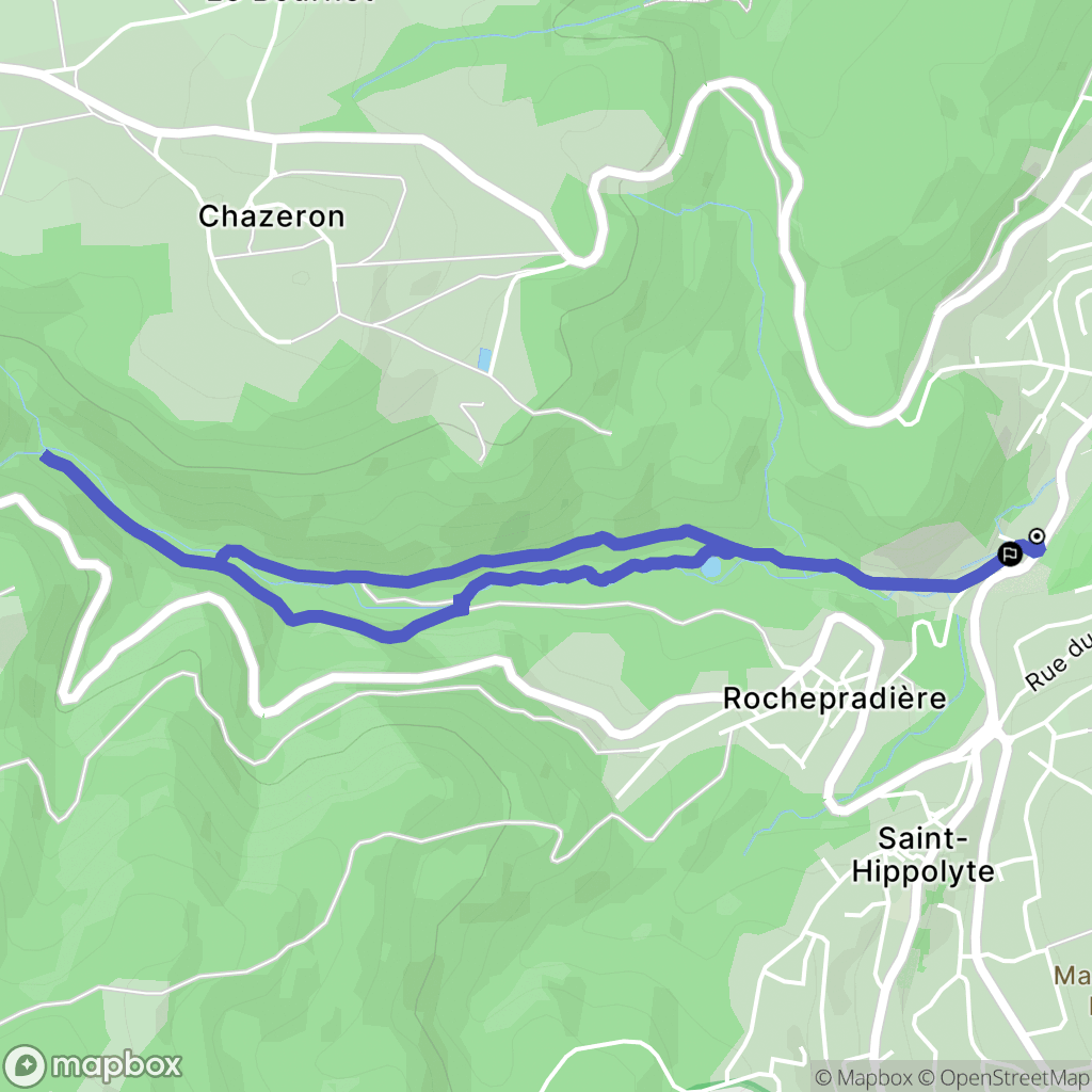 Châtel-Guyon : carte du parcours de randonnée - France
