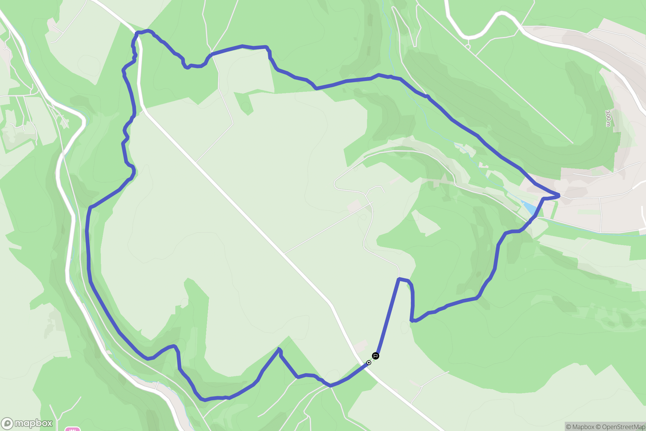 Lorry-lès-Metz : carte du parcours de randonnée - France
