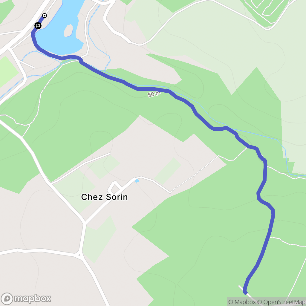 Saint-Césaire : carte du parcours de randonnée - France