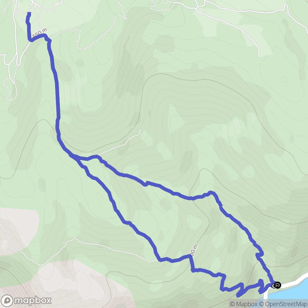 Arboussols : carte du parcours de randonnée - France