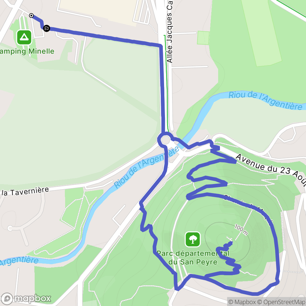 Mandelieu-la-Napoule : carte du parcours de randonnée - France