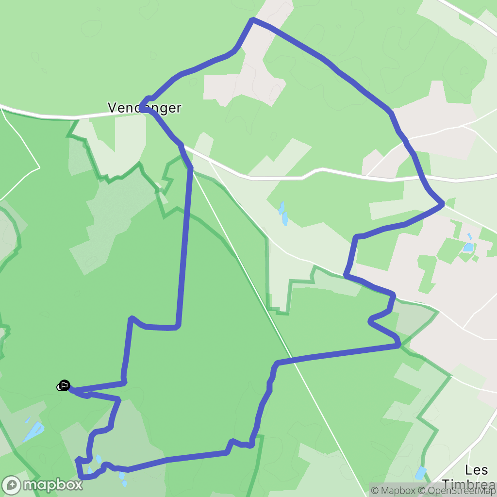 Longué-Jumelles : carte du parcours de randonnée - France