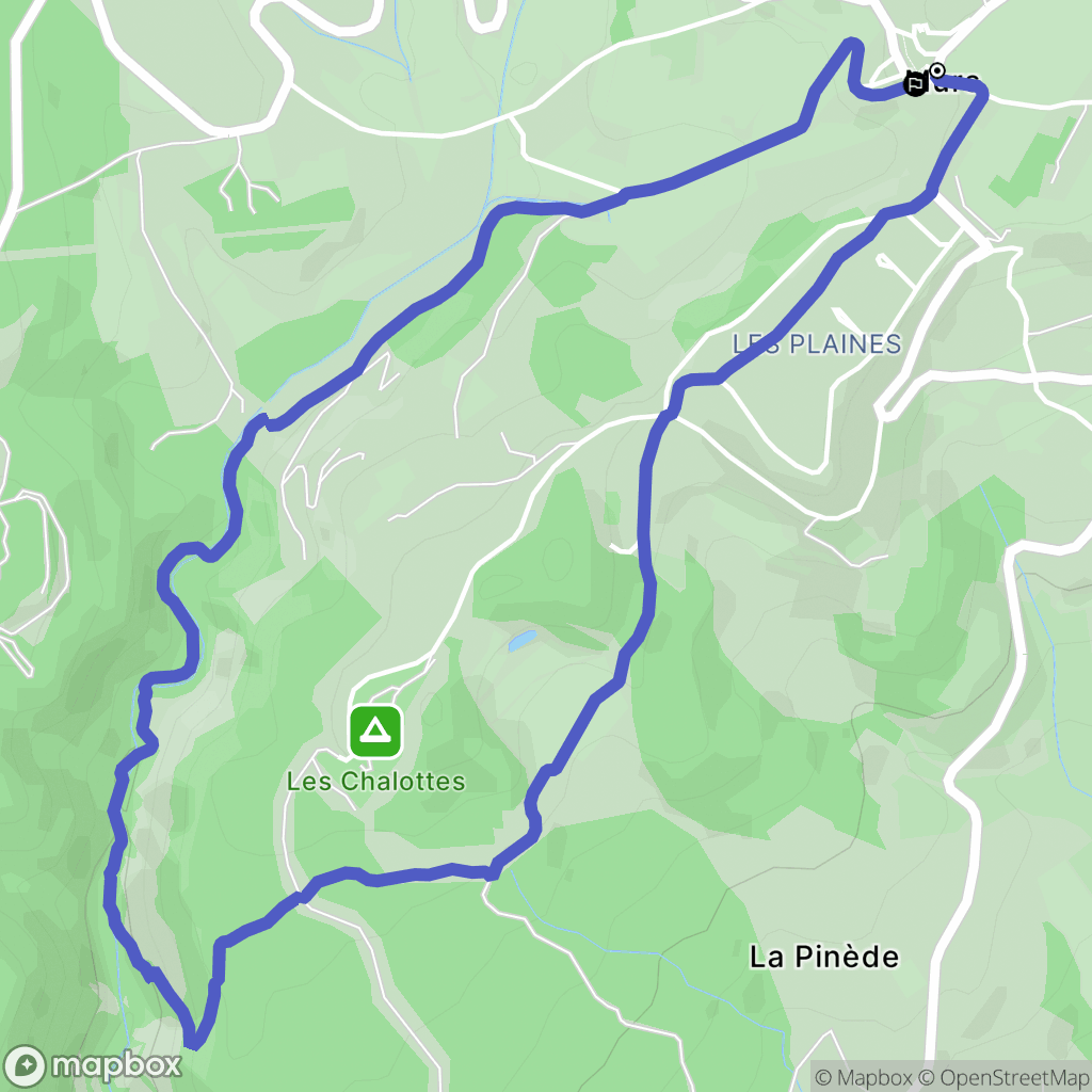 Murs : carte du parcours de randonnée - France