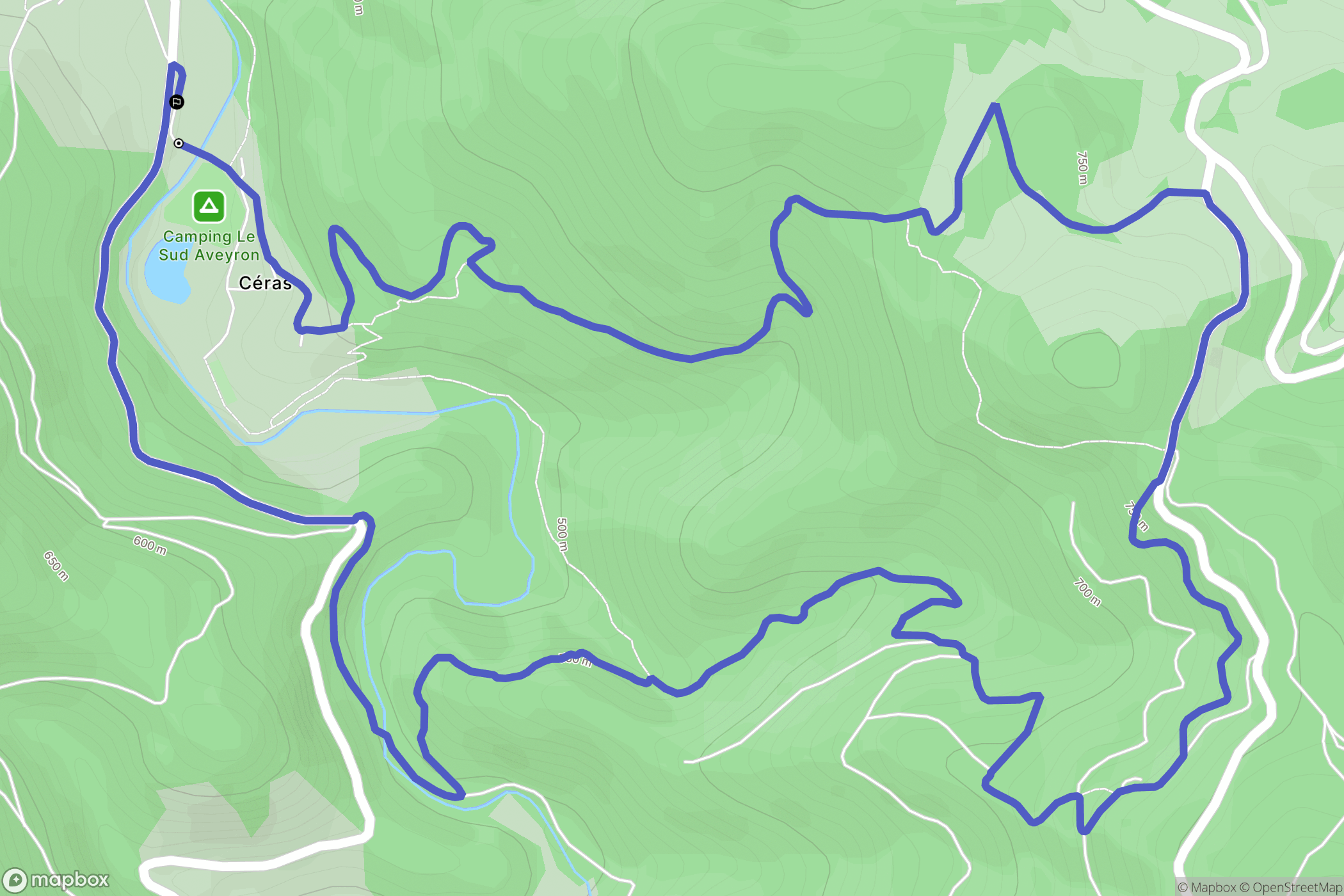 Brusque : carte du parcours de randonnée - France