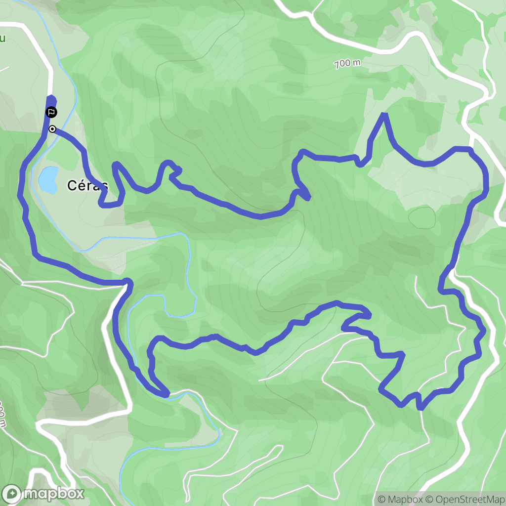 Brusque : carte du parcours de randonnée - France