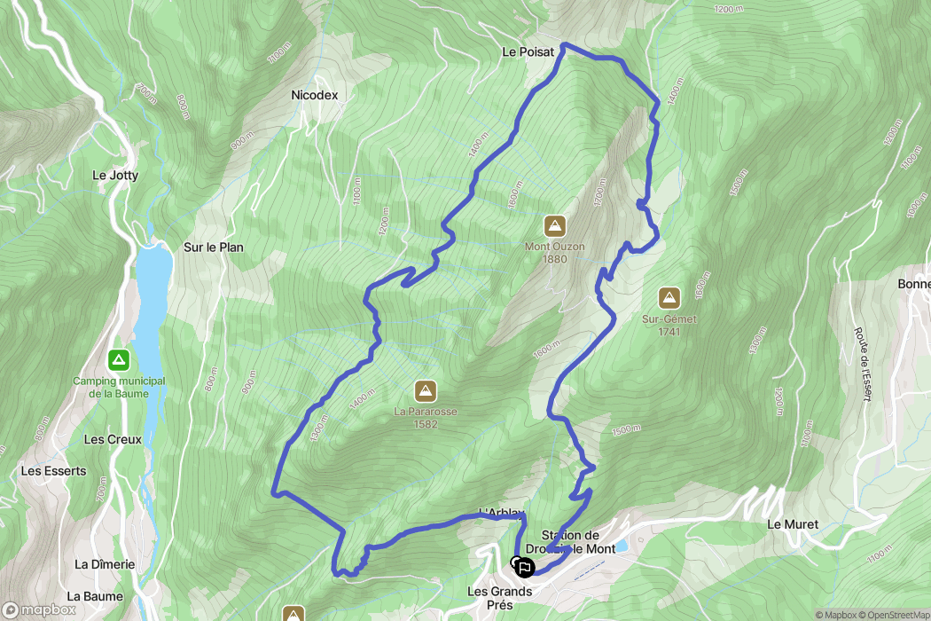 Le Biot: routekaart voor buitenactiviteiten - France