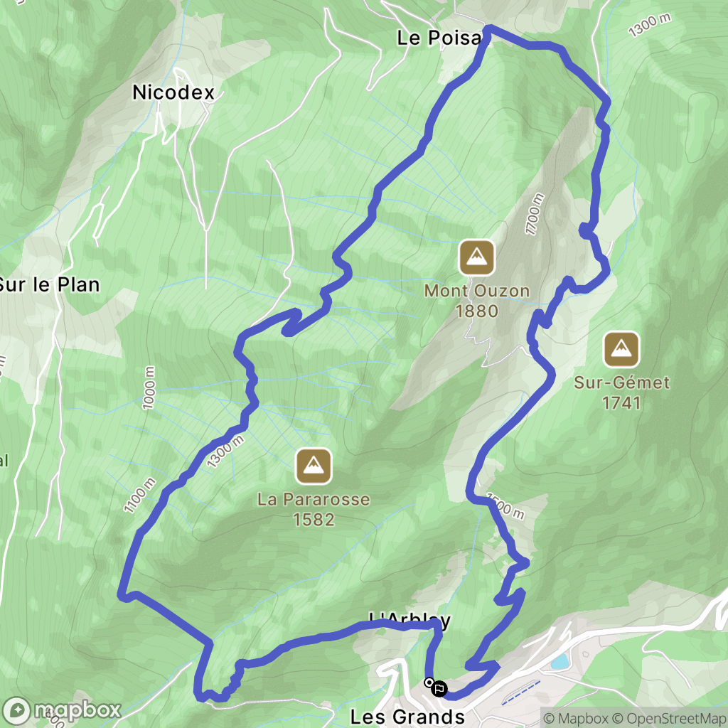 Le Biot: routekaart voor buitenactiviteiten - France