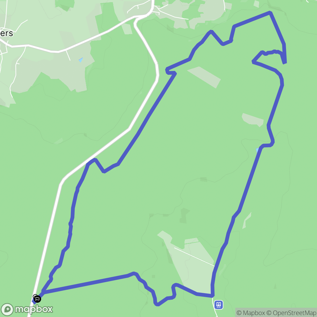 Sermiers : carte du parcours de randonnée - France