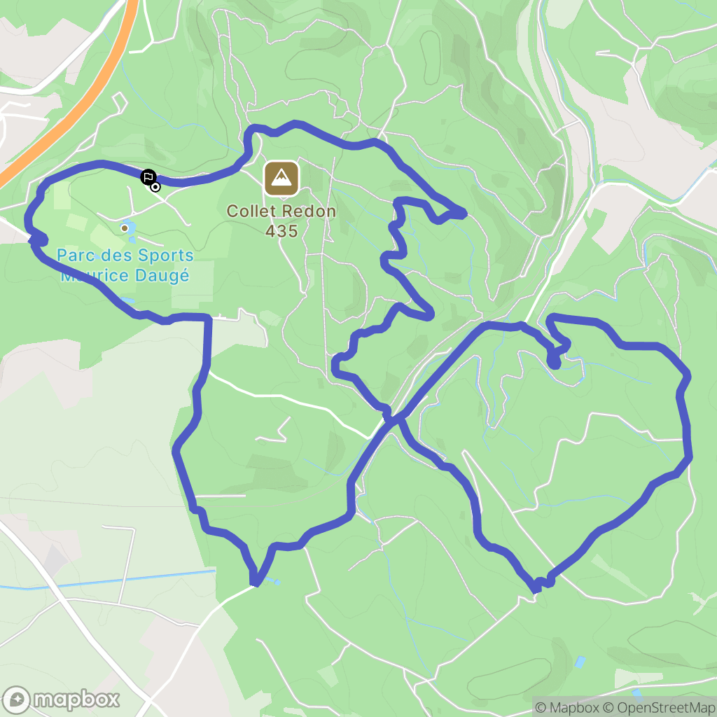 Venelles : carte du parcours de randonnée - France