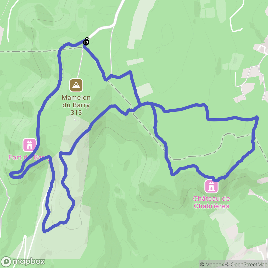 Saint-Paul-Trois-Châteaux : carte du parcours de randonnée - France