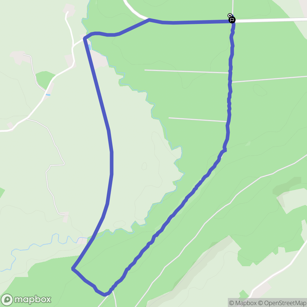 Saint-Symphorien : carte du parcours de randonnée - France