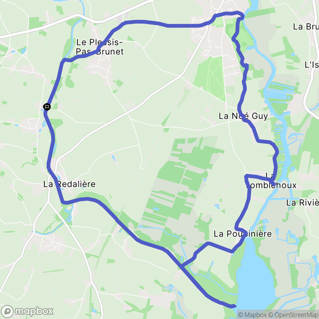 Nort-sur-Erdre : carte du parcours de randonnée - France