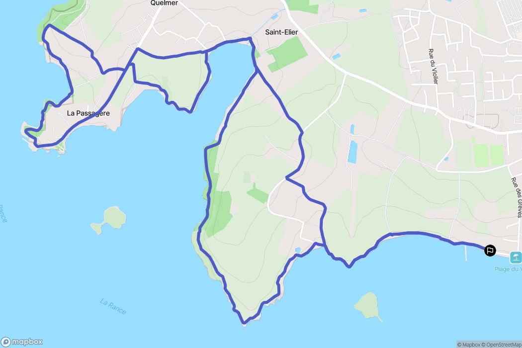 Saint-Jouan-des-Guérets : carte du parcours de randonnée - France