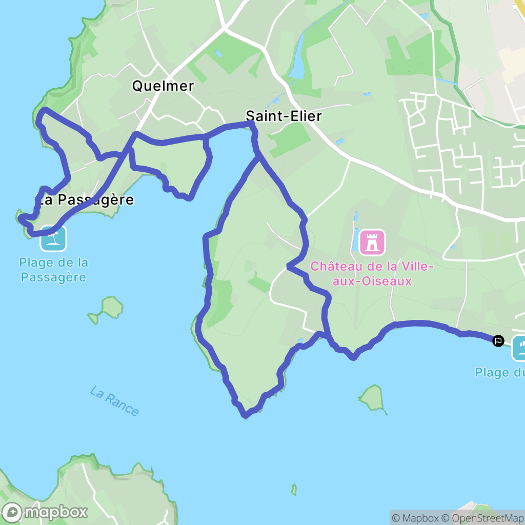 Saint-Jouan-des-Guérets : carte du parcours de randonnée - France