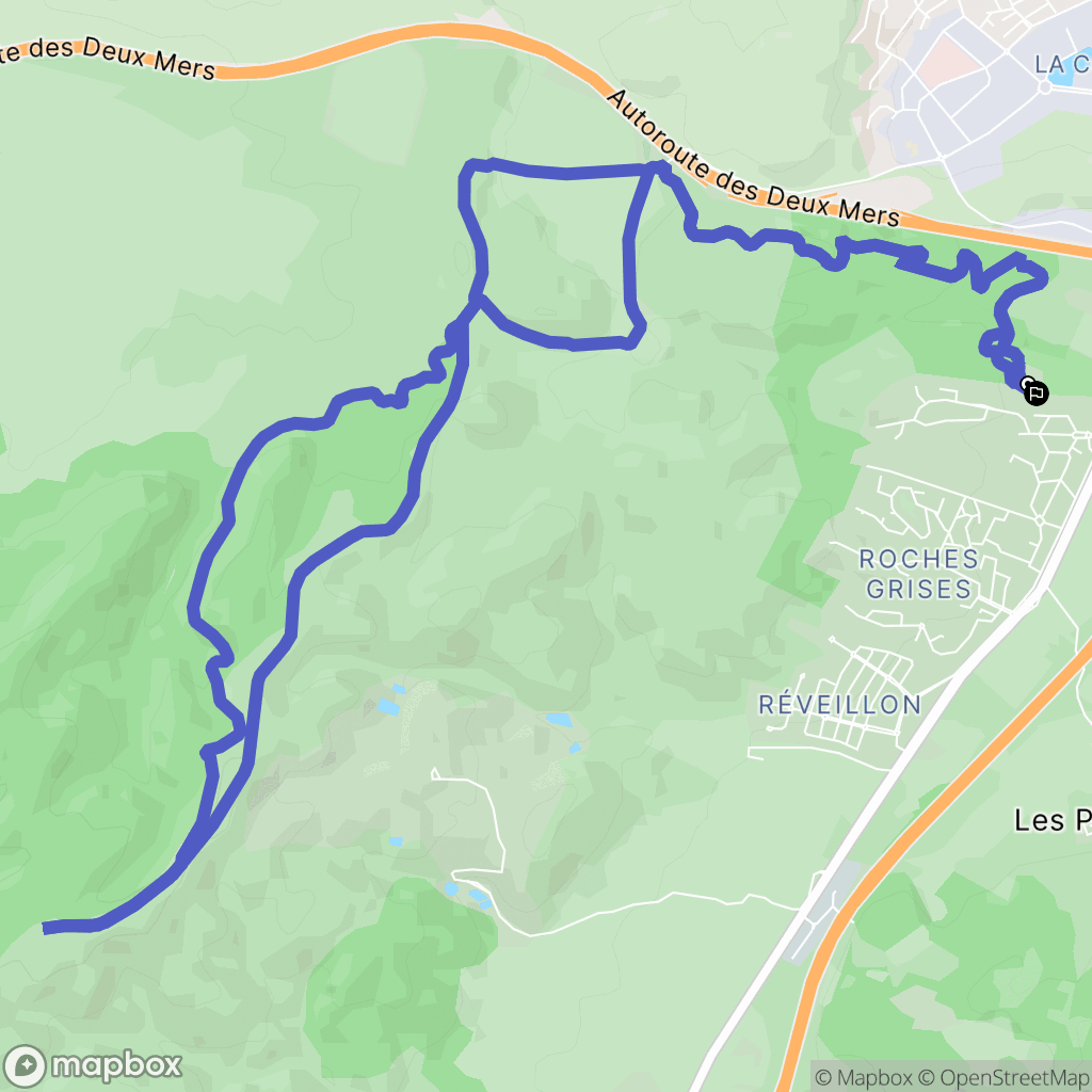 Narbonne : carte du parcours de randonnée - France