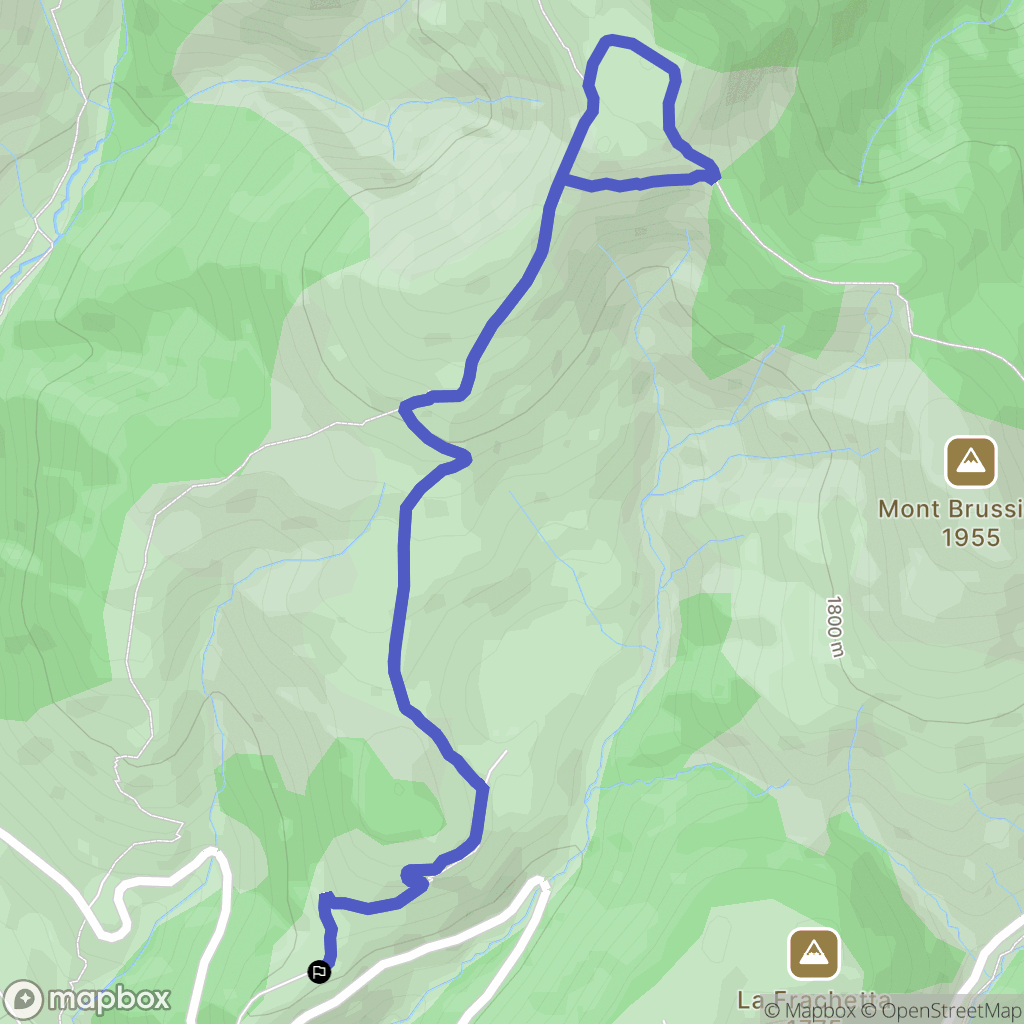 Beuil : carte du parcours de randonnée - France