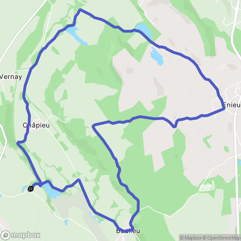Saint-Baudille-de-la-Tour : carte du parcours de randonnée - France