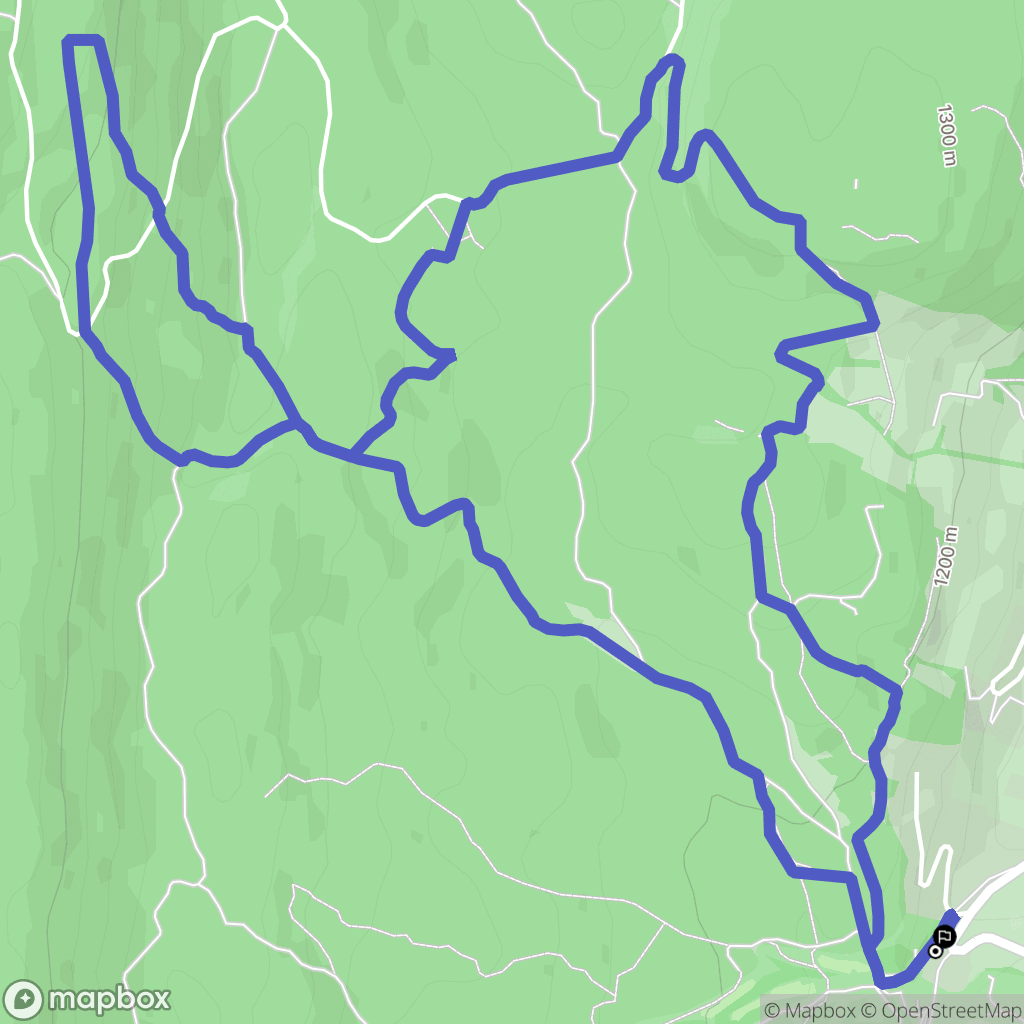 Corrençon-en-Vercors : carte du parcours de randonnée - France
