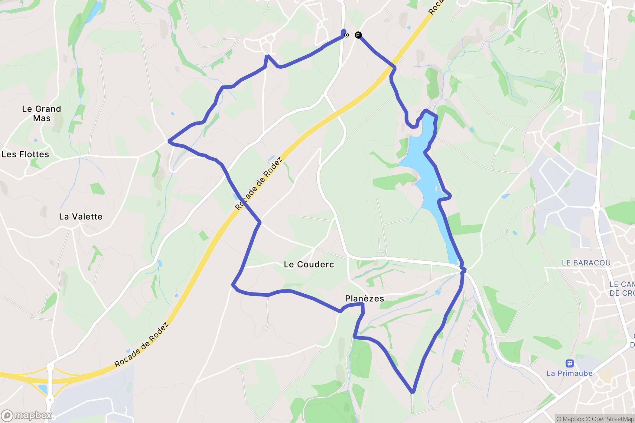 Luc-la-Primaube: routekaart voor buitenactiviteiten - France