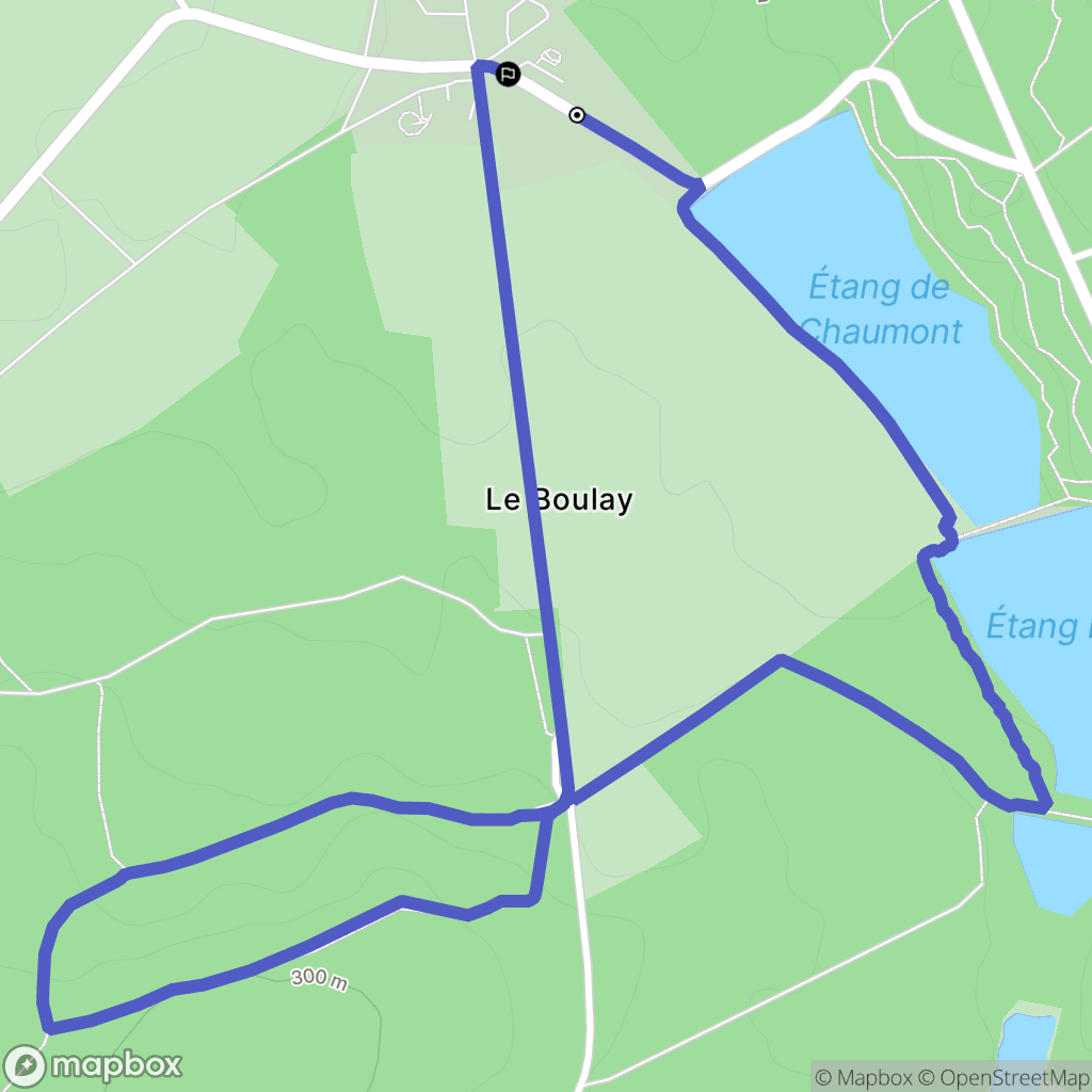 Soligny-la-Trappe : carte du parcours de randonnée - France