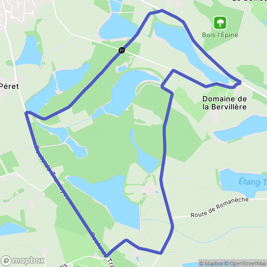 Saint-André-de-Corcy : carte du parcours de randonnée - France