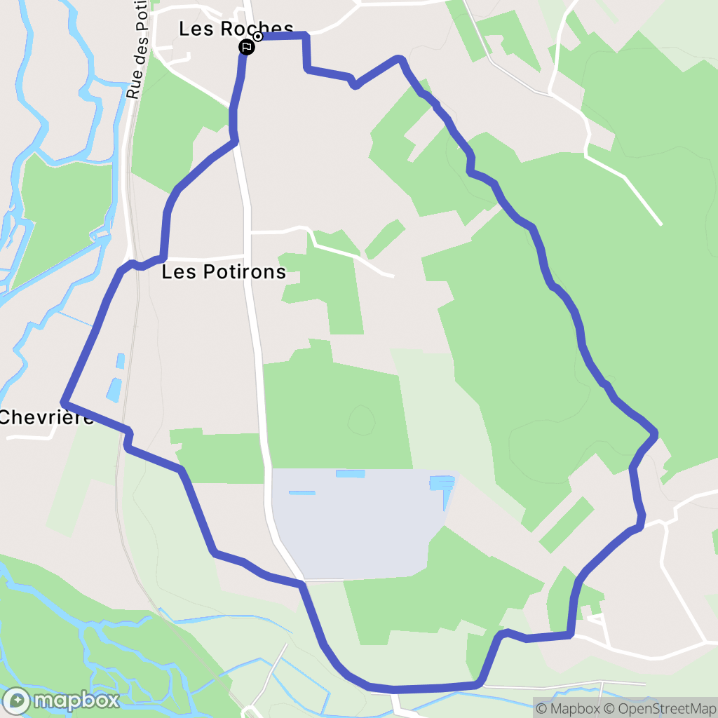 Pons : carte du parcours de randonnée - France