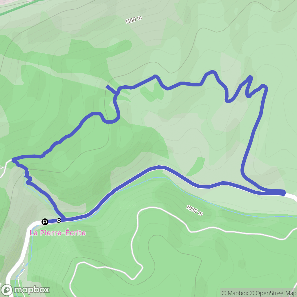 Saint-Geniez : carte du parcours de randonnée - France