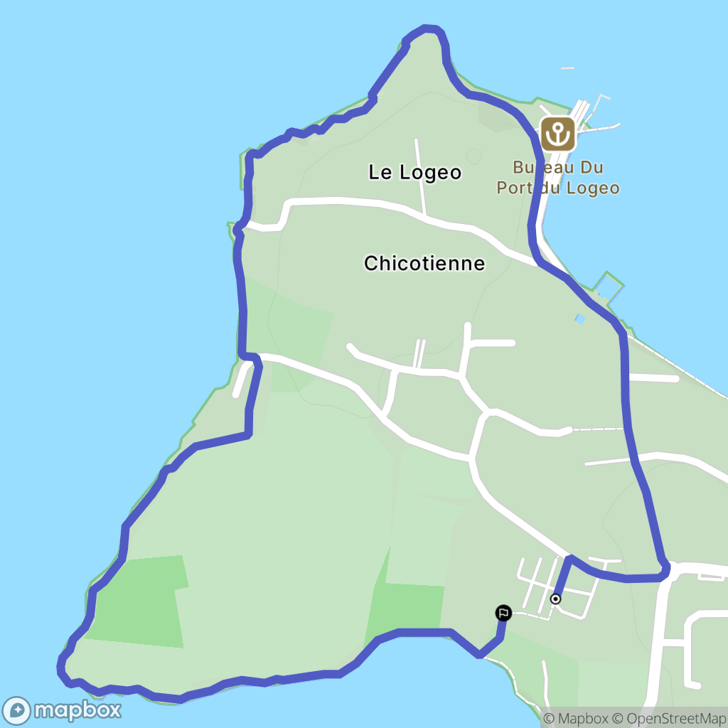 Sarzeau : carte du parcours de randonnée - France