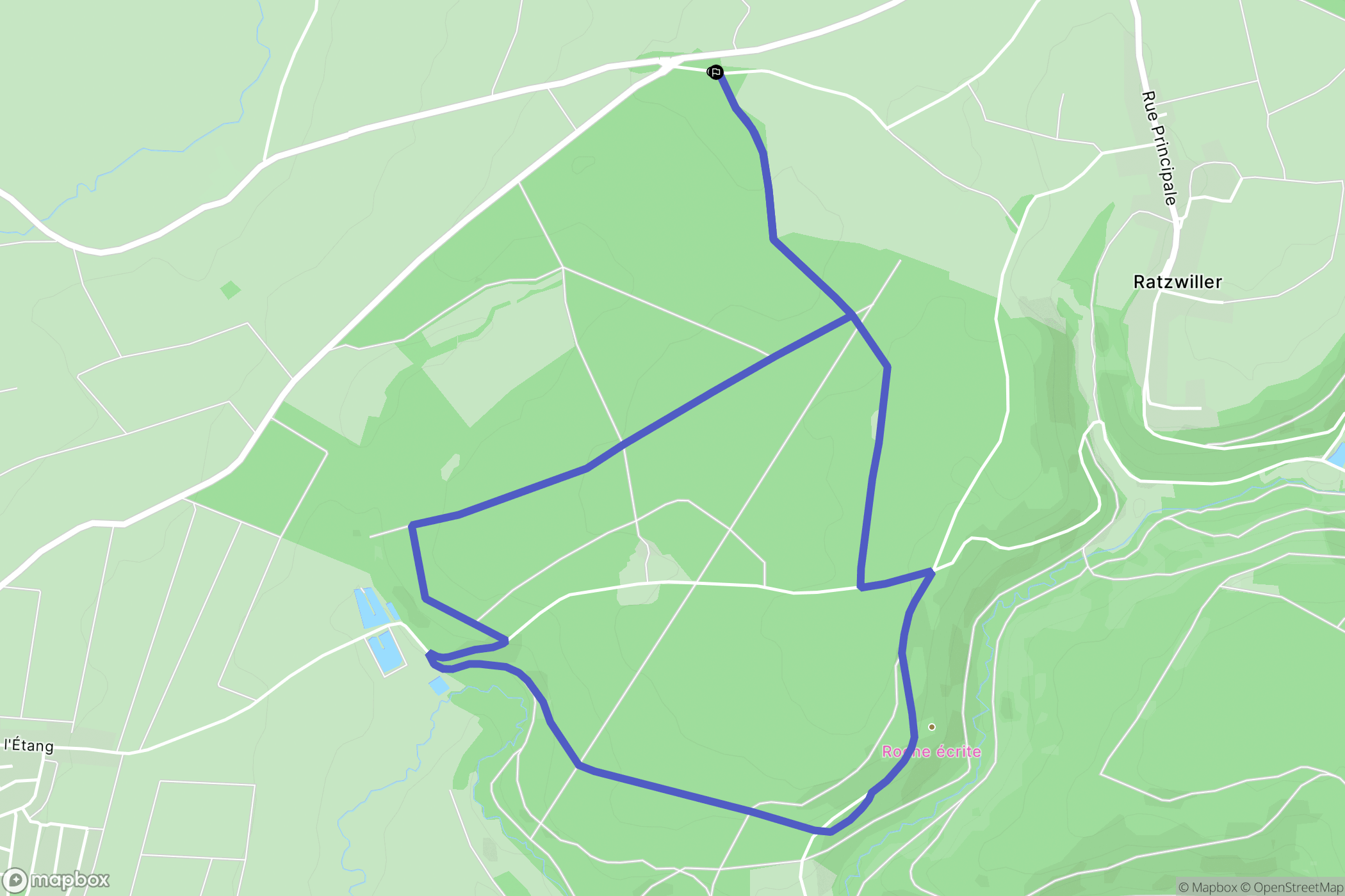 Diemeringen : carte du parcours de randonnée - France