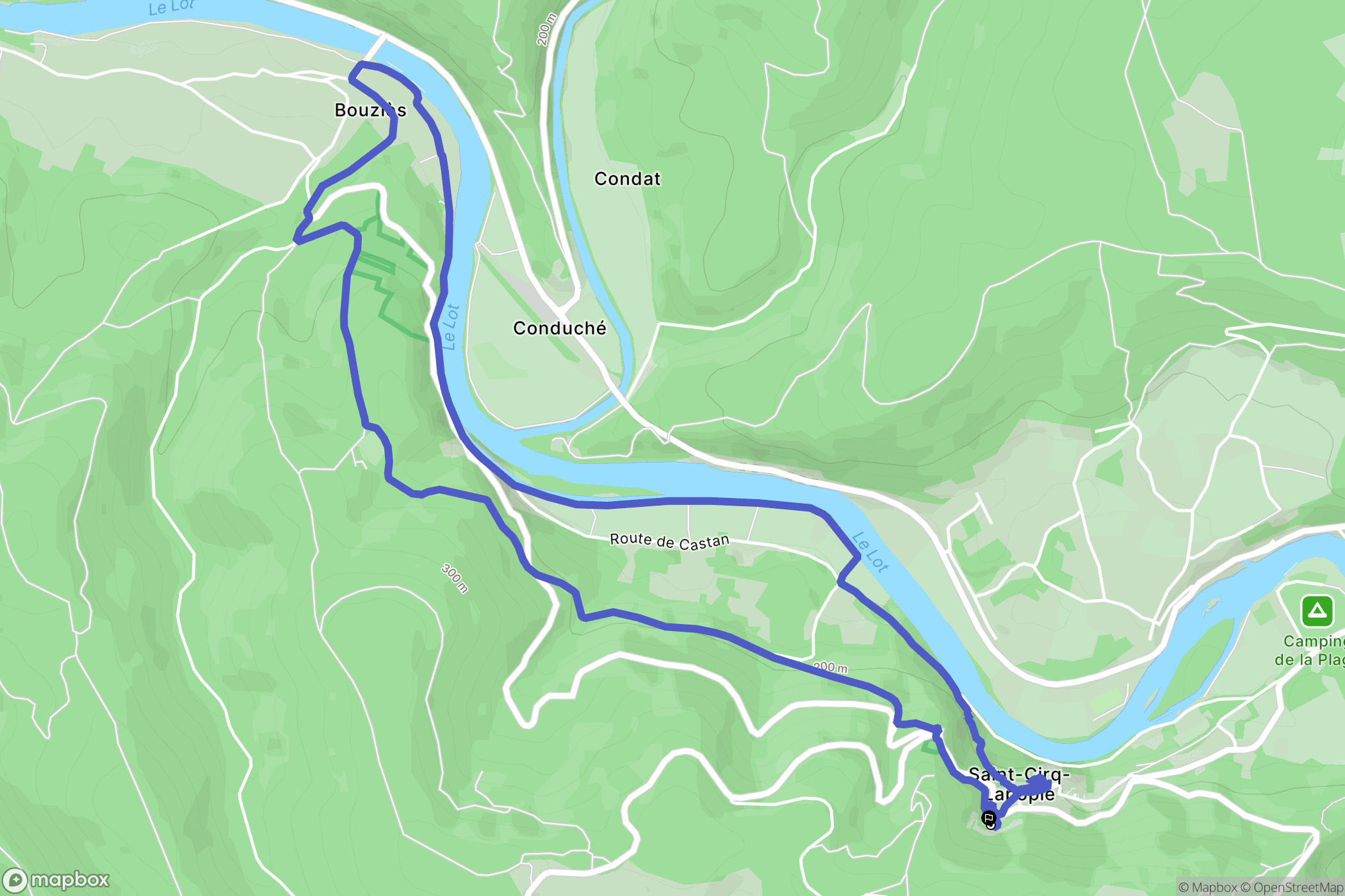 Saint-Cirq-Lapopie: routekaart voor buitenactiviteiten - France