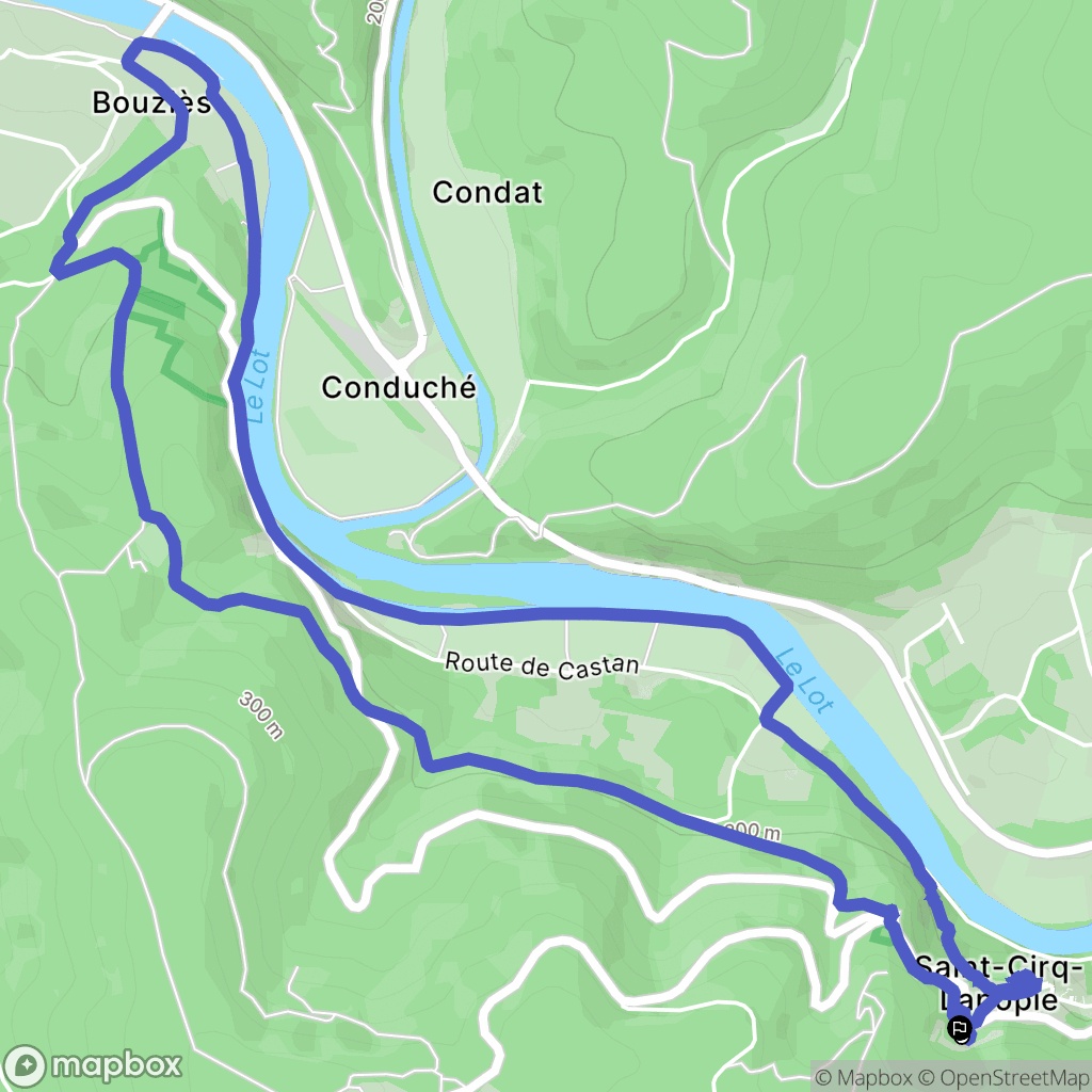 Saint-Cirq-Lapopie: routekaart voor buitenactiviteiten - France