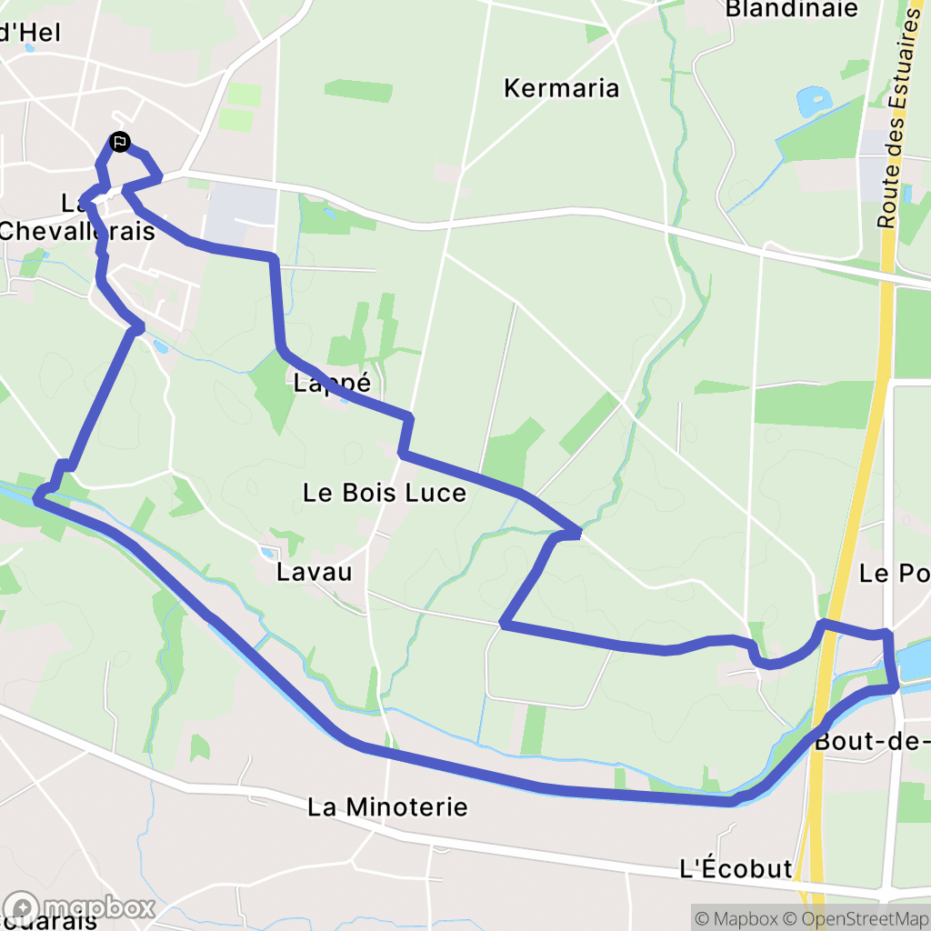 La Chevallerais: routekaart voor buitenactiviteiten - France